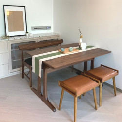 MOODBY Stool, Genuine Leather [Display x2]